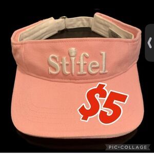 $5 ADD ON ITEM/WOMENS PINK STIFEL VISOR ADJUSTABLE